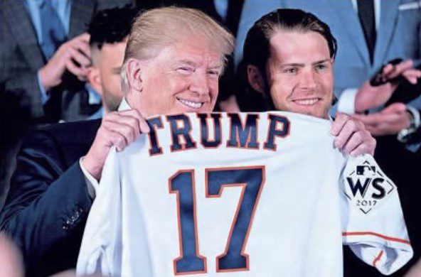 The Astros visit the White House